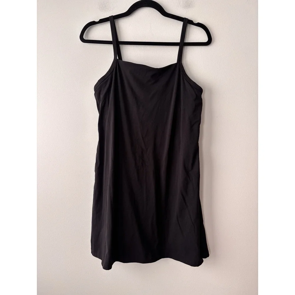 Women's‎ FLX Affirmation Dress with Built-In Bodysuit Black Athletic Golf Tennis